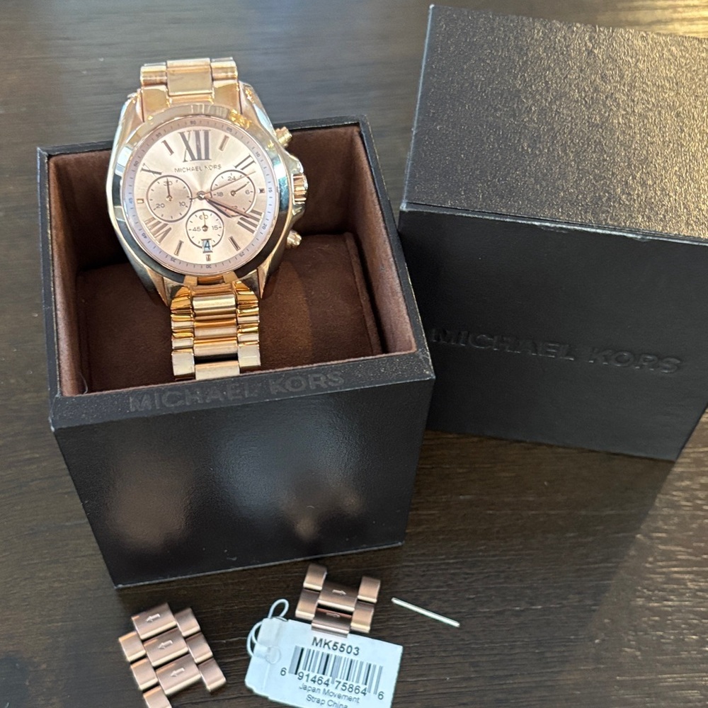 Michael Kors Rose Gold Chronograph Watch